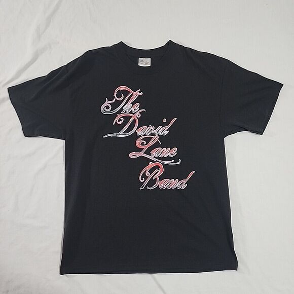 Rare The David Lane Band Promo  t-shirt‎ Mens Large New Rock Band Tee - Picture 1 of 9